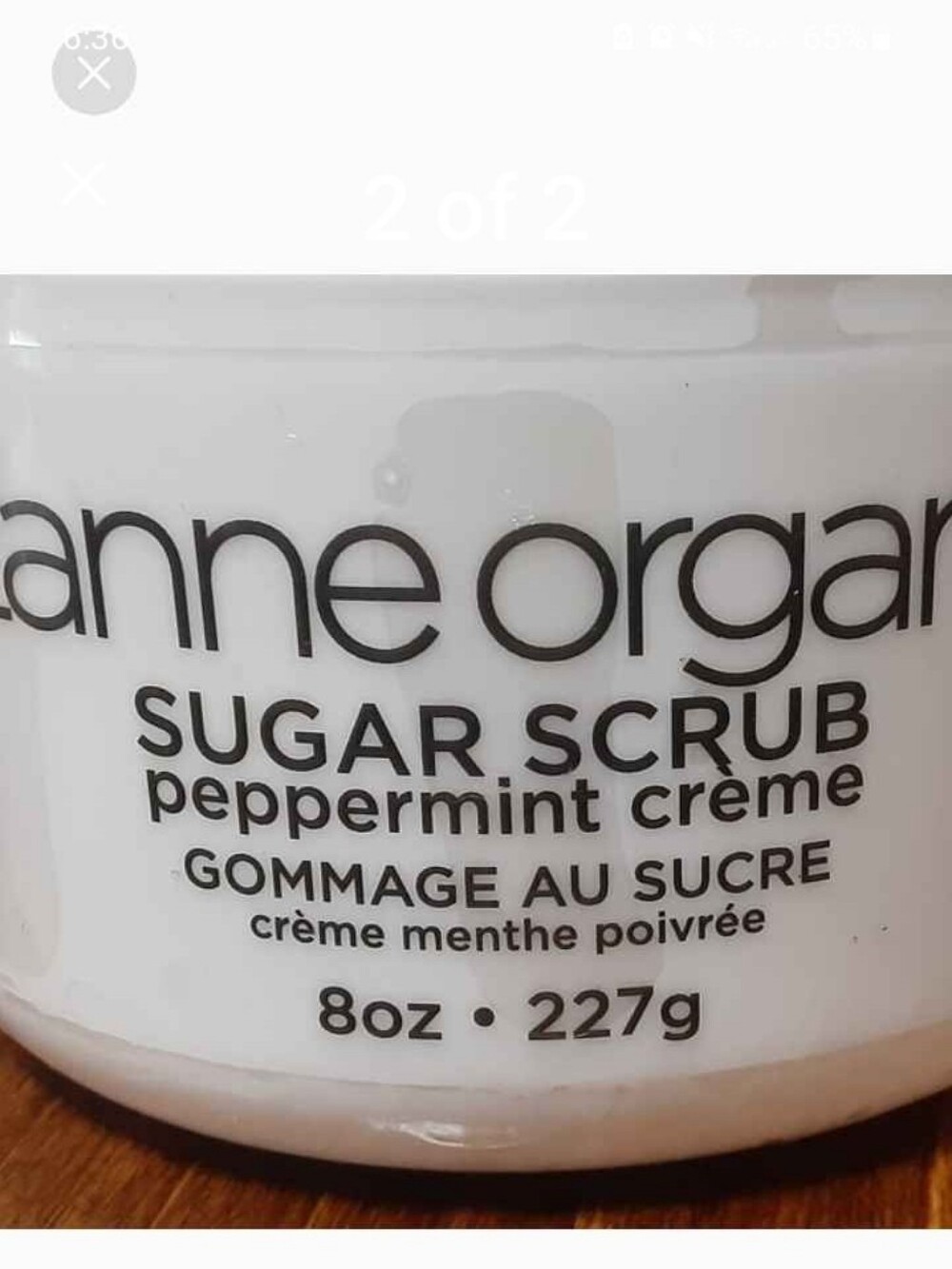 Peppermint Crème Sugar Scrub - White